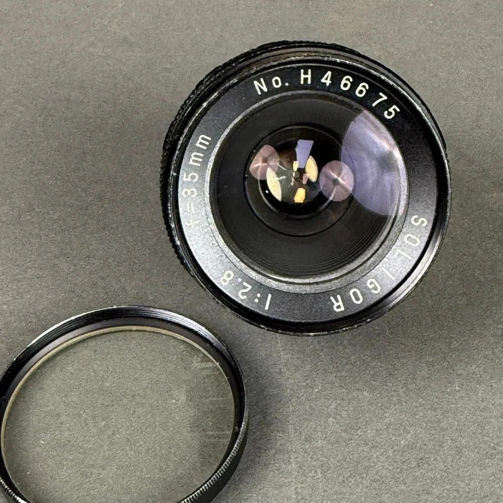 Soligor 35mm f2.8 Wide Angle Manual Focus Lens No H46675 m42 Pentax screw mount